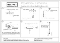 Подвесной светильник Pansy 6214-1 BR CL Belfast