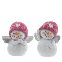Фигурка декоративная "Снеговик", L6 W3,5 H7 см, 2в.