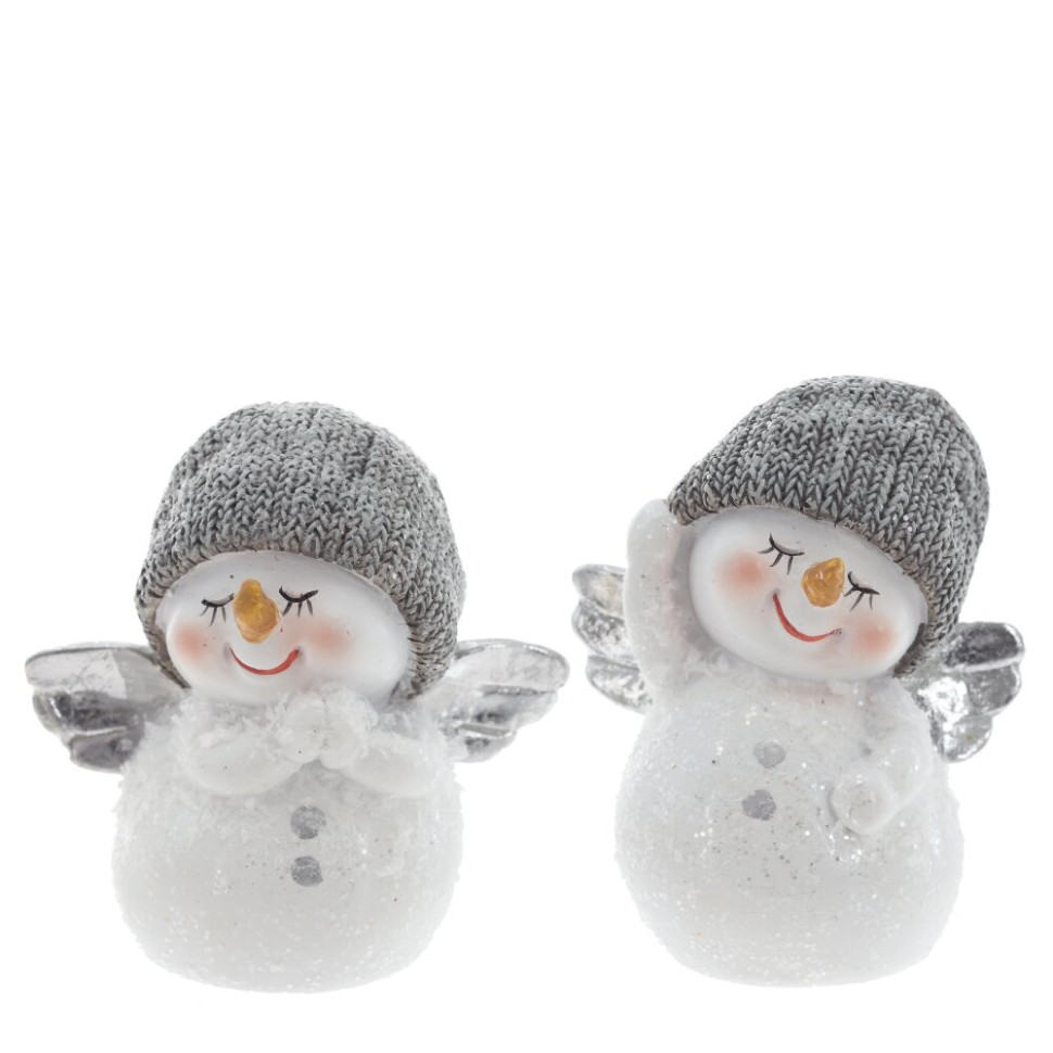 Фигурка декоративная "Снеговик", L6 W3,5 H7 см, 2в.