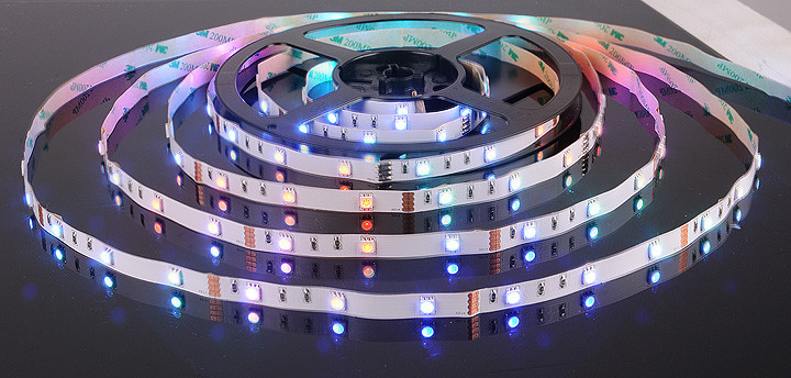 Светодиодная лента 12V 7,2W Лента светодиодная 12V 7,2W 30Led 5050 IP20 RGB, 5м Elektrostandard