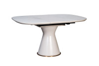 Стол обеденный раздвижной белый