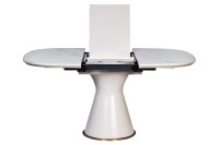 Стол обеденный раздвижной белый