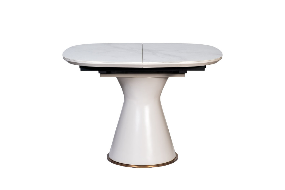 Стол обеденный раздвижной белый