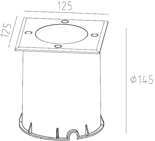 Встраиваемый светильник уличный ВСТРАИВАЕМЫЕ СВЕТИЛЬНИКИ W77248 SS Oasis Light