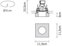 Точечный светильник Faretti D27F1135 Fabbian