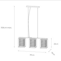 Подвесная люстра Lucide Sansa 21422/03/30 Подвесная люстра Lucide Sansa 21422/03/30