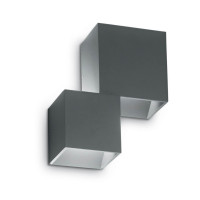 Настенный светильник уличный Rubik RUBIK AP2 ANTRACITE 4000K Ideal Lux