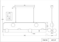 Подвесной светильник Fitirum 4073-6P Favourite