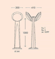 Наземный светильник Lucia 1R3.613.X20.AYE27 Fumagalli Наземный светильник Lucia 1R3.613.X20.AYE27 Fumagalli