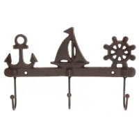 Вешалка на три крючка "Морская", L27,5 W5,5 H17,5 см
