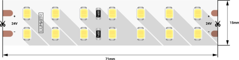 Светодиодная лента LUX DSG2196-24-NW-33 DesignLed
