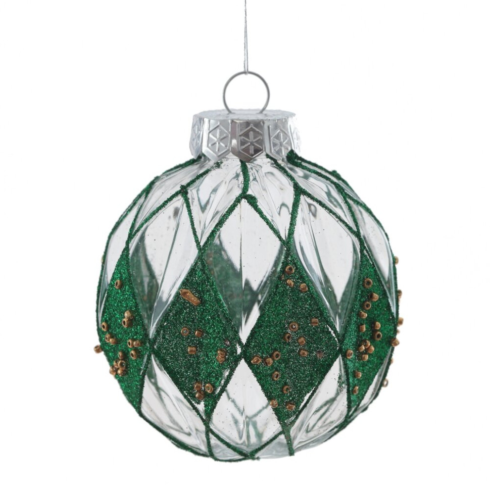 Набор из 9шт Украшение новогоднее "Шар", D8см, L24,6 W8 H24,6см