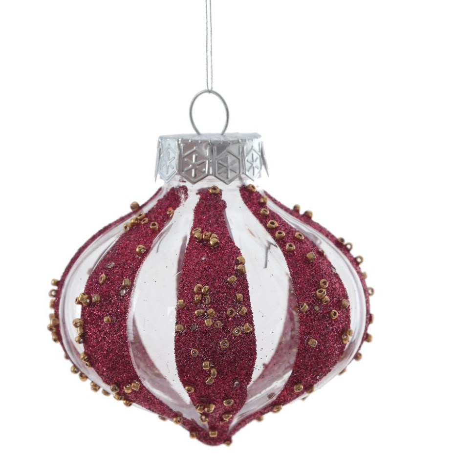 Набор из 9шт Украшение новогоднее "Шар", D8см, L24,6 W8 H24,6см