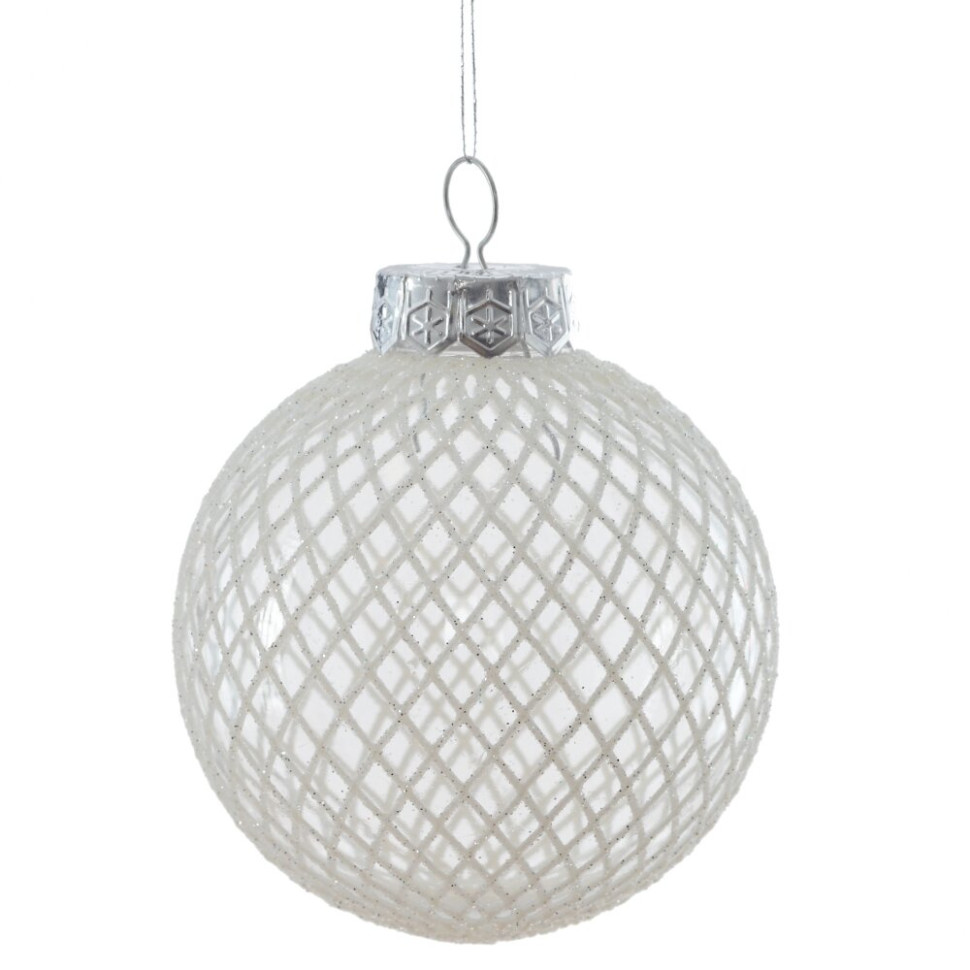 Набор из 9шт Украшение новогоднее "Шар", D8см, L24,6 W8 H24,6см