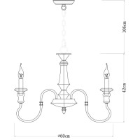 Подвесная люстра Woodstock A1700LM-6BR Arte Lamp