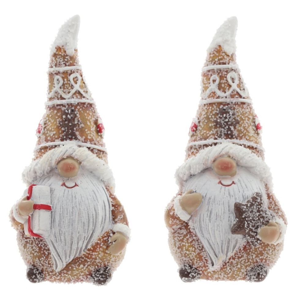 Фигурка декоративная "Гном", L4,5 W4,5 H10,5 см, 2в.