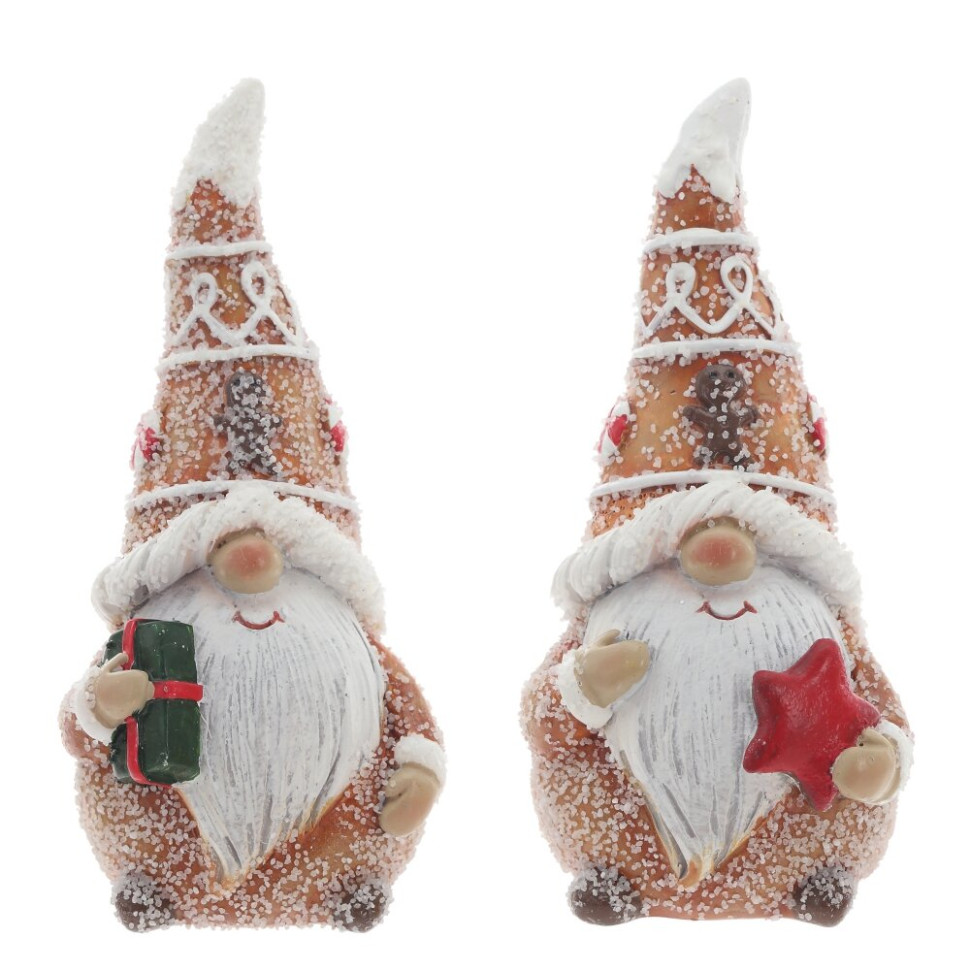 Фигурка декоративная "Гном", L4,5 W4,5 H10,5 см, 2в.