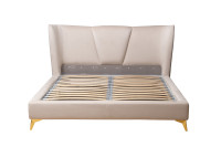 Кровать Siena велюровая бежевая Кровать Siena велюровая бежевая