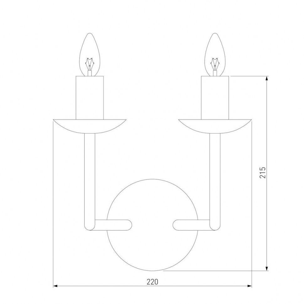 Бра Eurosvet Cariso 60150/2 хром