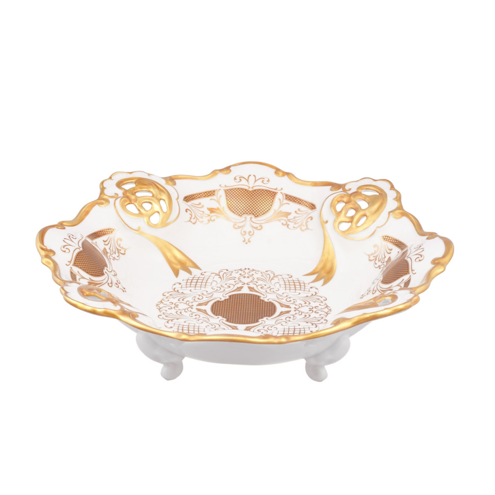 Сухарница 31см."Симфония золотая"