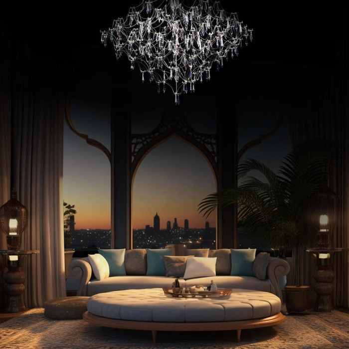 Подвесная люстра Mira 10259/800 Silver Asfour Loft It