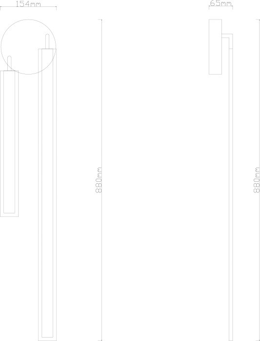 Настенный светильник Dabih A2019AP-36BK Arte Lamp