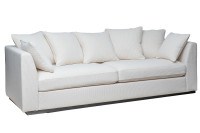 Диван Roberto трехместный рогожка кремовый Диван Roberto трехместный рогожка кремовый