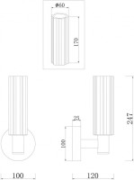 Бра Ambra FR5167WL-01BS Freya