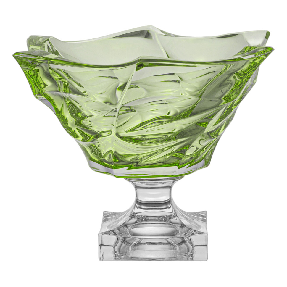 Ваза для фруктов н/н 29,5см."Flamenco" зеленая