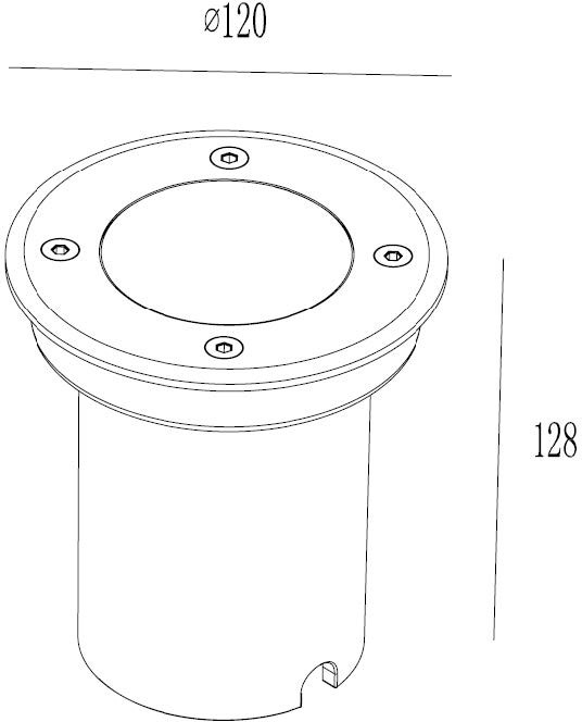 Встраиваемый светильник уличный ВСТРАИВАЕМЫЕ СВЕТИЛЬНИКИ W77253 SS Oasis Light