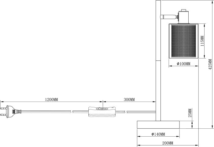 Интерьерная настольная лампа Suspent V3060-1T Moderli