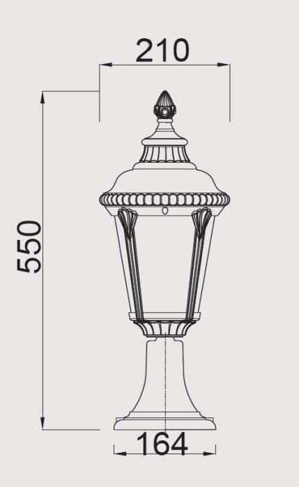 Наземный фонарь  79754S Gb Oasis Light