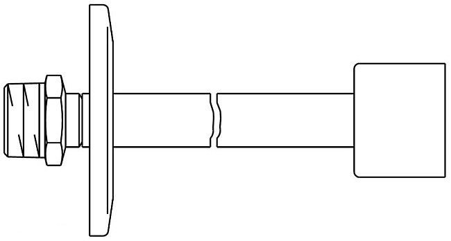 Комплект для настенного монтажа Oventrop серии "E" 1/2 НР 1169563, белый