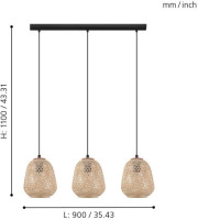 Подвесной светильник Dembleby 43262 Eglo