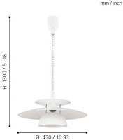 Подвесной светильник Brenda 87055 Eglo