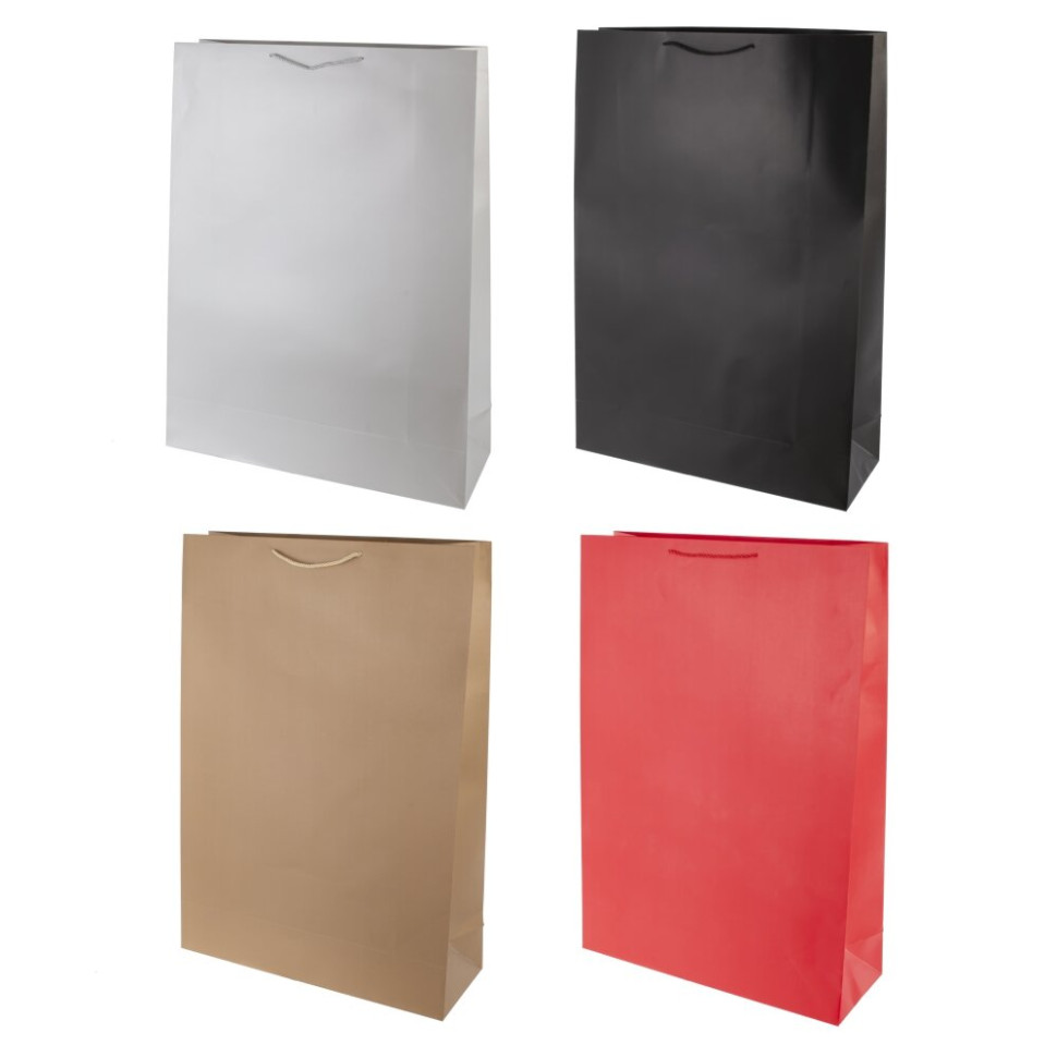 Пакет подарочный XXL (бумага 210г/м2, блок микс12шт), L50 W18 H72 см, 4в.