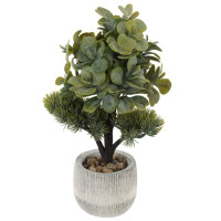 Цветочная композиция "Бонсай", L17 W14 H31 см