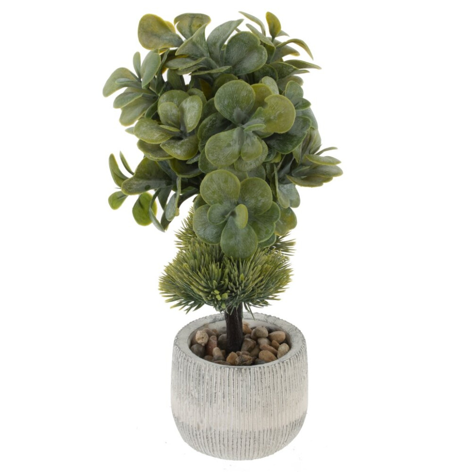 Цветочная композиция "Бонсай", L17 W14 H31 см