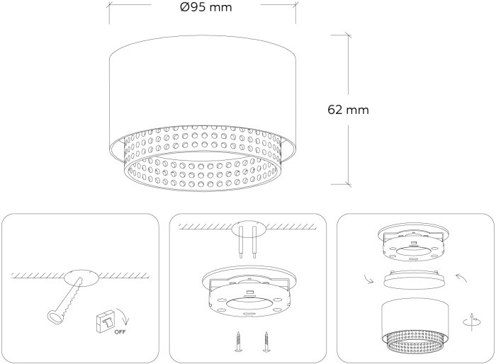 Точечный светильник Techno Spot TN71271 Ambrella