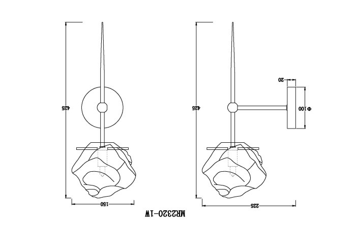 Бра Stella MR2320-1W MyFar