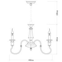 Подвесная люстра Woodstock A1700LM-8BR Arte Lamp