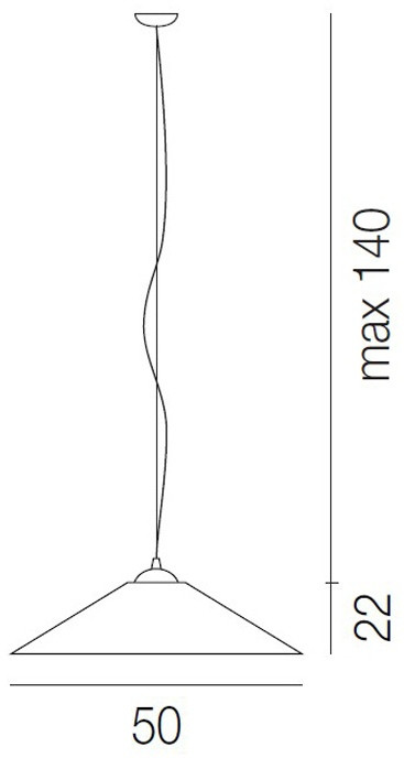 Подвесной светильник SOSPESE SP SOSPESE C BL Vistosi