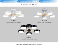 Потолочная люстра Comfort FL4825 Ambrella