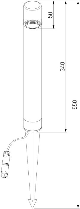 Грунтовый светильник Hidden 35166/F серый Elektrostandard