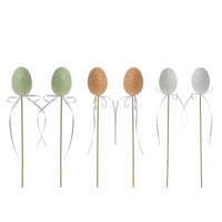 Набор из 6-ти изделий декоративных (вставка) "Яйцо" (4*6), L17 W4 H27 см