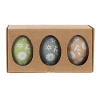 Набор из 3-х изделий декоративных подвесных "Яйцо" (4*6), L13 W7 H4 см