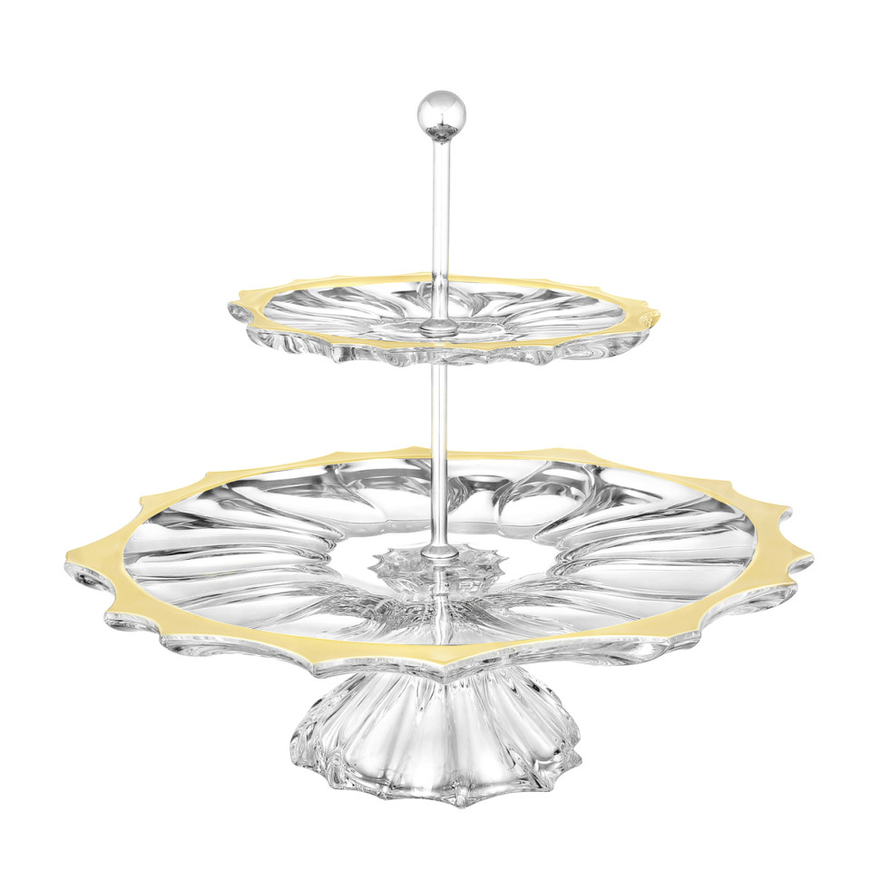 Горка двухъярусная н/н 35см."Плантика" золотая