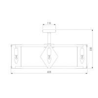 Потолочная люстра Eurosvet Aragon 60126/8 черный Smart