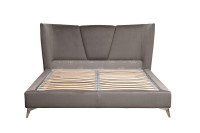 Кровать Siena велюровая серая Кровать Siena велюровая серая