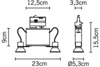 Трековый светильник Orbis D70J0515 Fabbian